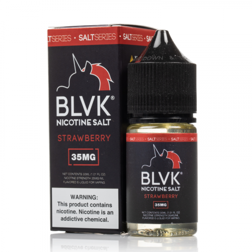 Strawberry - BLVK Salt | 30ML Vape Juice | 50MG | Vape Store