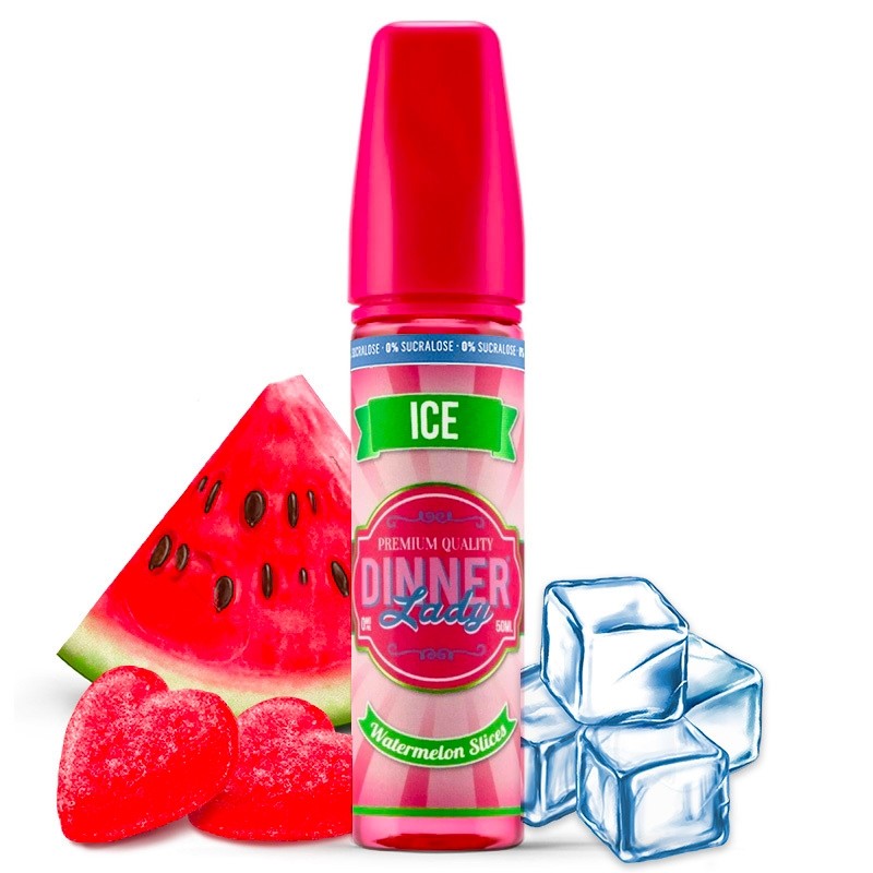 Watermelon Slices Ice - Dinner Lady | 60ML Vape Juice | 3MG, 6MG | Vape Store