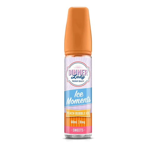 Peach Bubble - Dinner Lady Ice Moments | 60ML Vape Juice | 3MG, 6MG | Vape Store