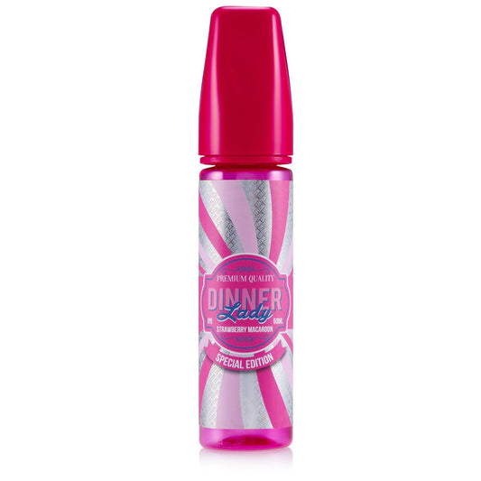 Strawberry Macaroon - Dinner Lady | 60ML Vape Juice | 3MG, 6MG | Vape Store