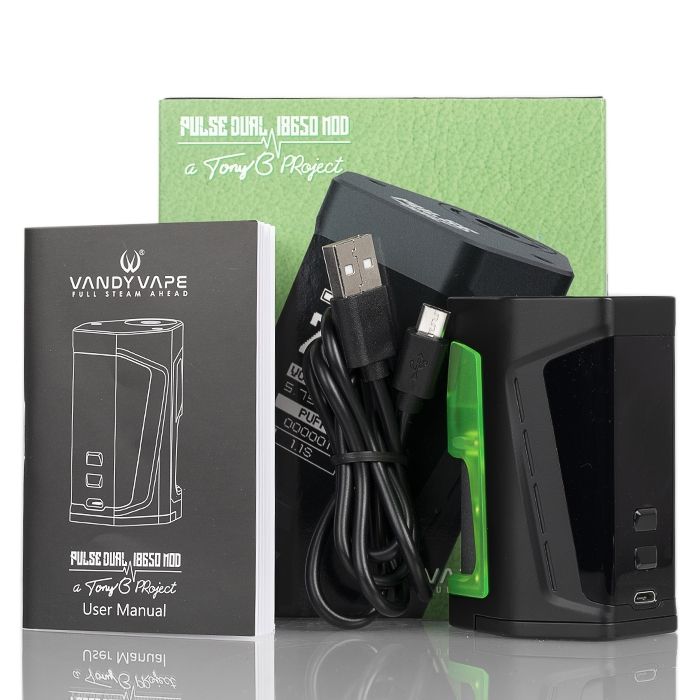 Vandy Vape PULSE DUAL 220W Squonk Box Mod India | Vape Store